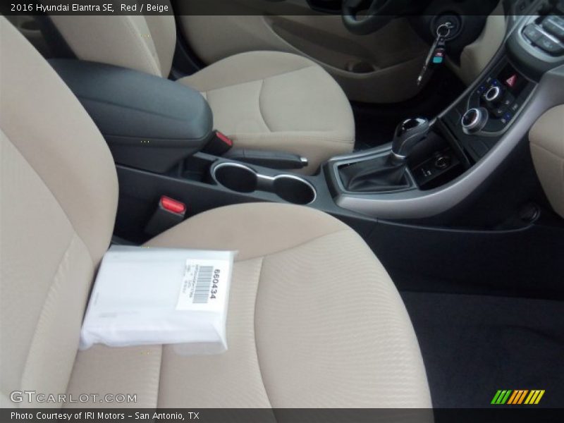 Red / Beige 2016 Hyundai Elantra SE