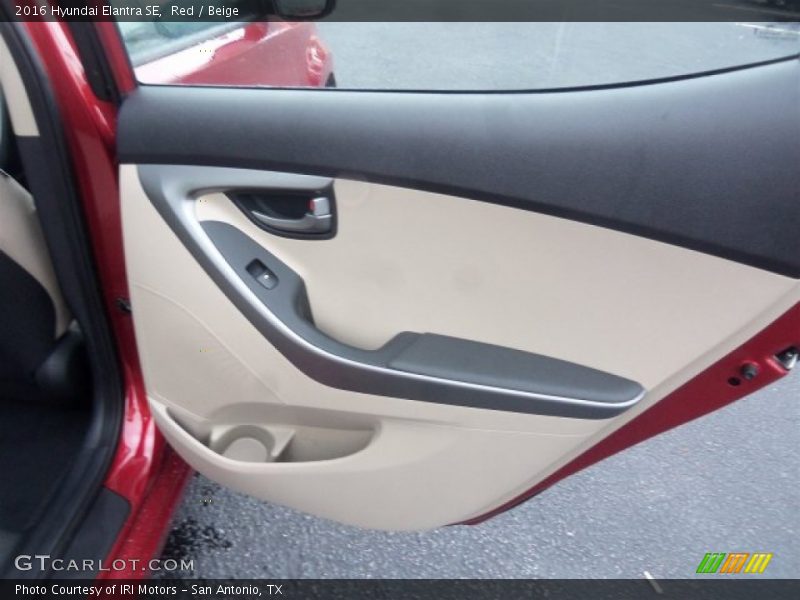 Red / Beige 2016 Hyundai Elantra SE
