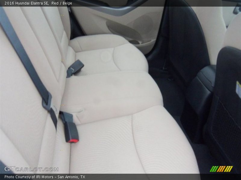 Red / Beige 2016 Hyundai Elantra SE