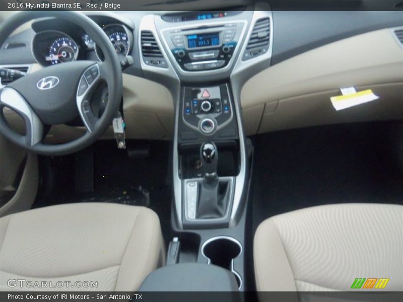 Red / Beige 2016 Hyundai Elantra SE