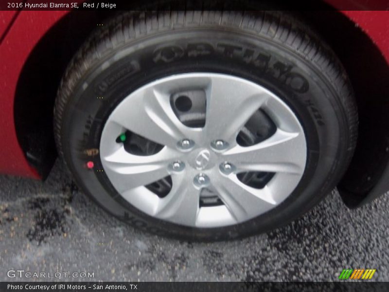 Red / Beige 2016 Hyundai Elantra SE