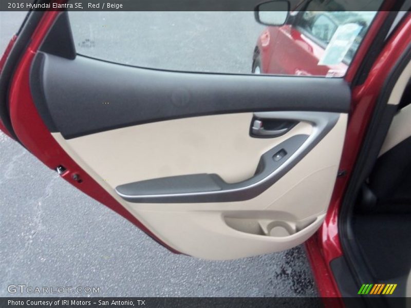Red / Beige 2016 Hyundai Elantra SE