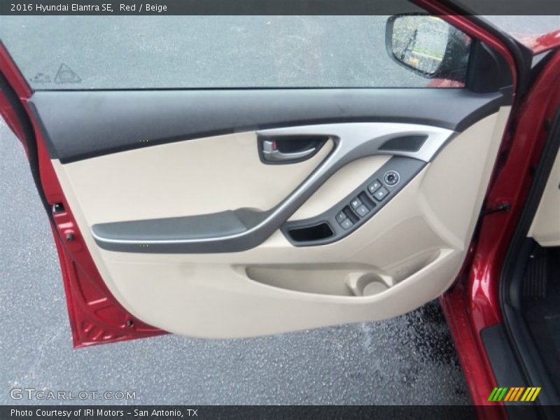 Red / Beige 2016 Hyundai Elantra SE