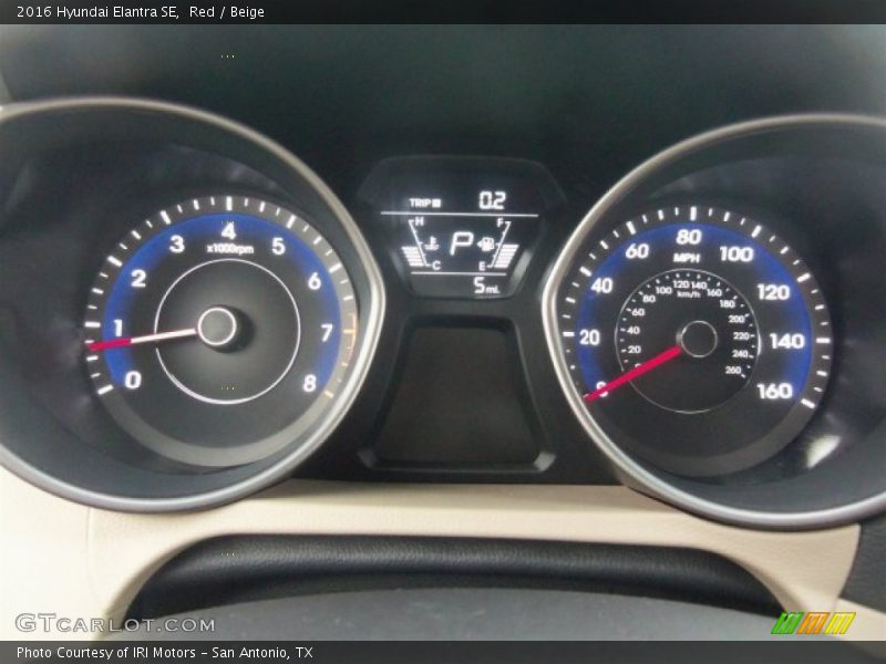 Red / Beige 2016 Hyundai Elantra SE