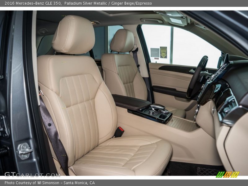 Palladium Silver Metallic / Ginger Beige/Espresso 2016 Mercedes-Benz GLE 350