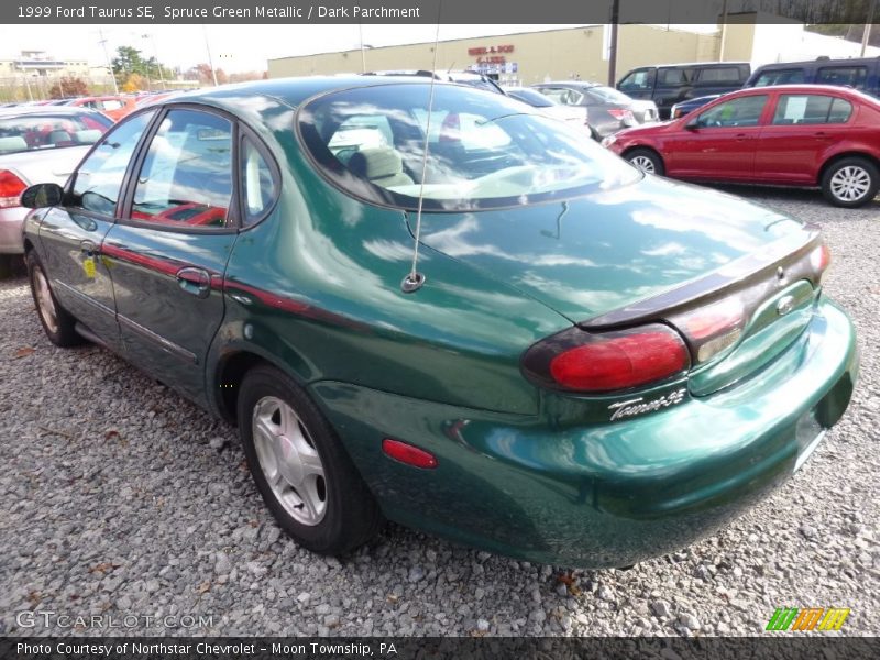 Spruce Green Metallic / Dark Parchment 1999 Ford Taurus SE