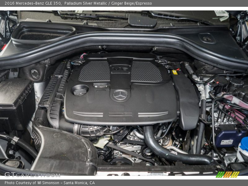 Palladium Silver Metallic / Ginger Beige/Espresso 2016 Mercedes-Benz GLE 350