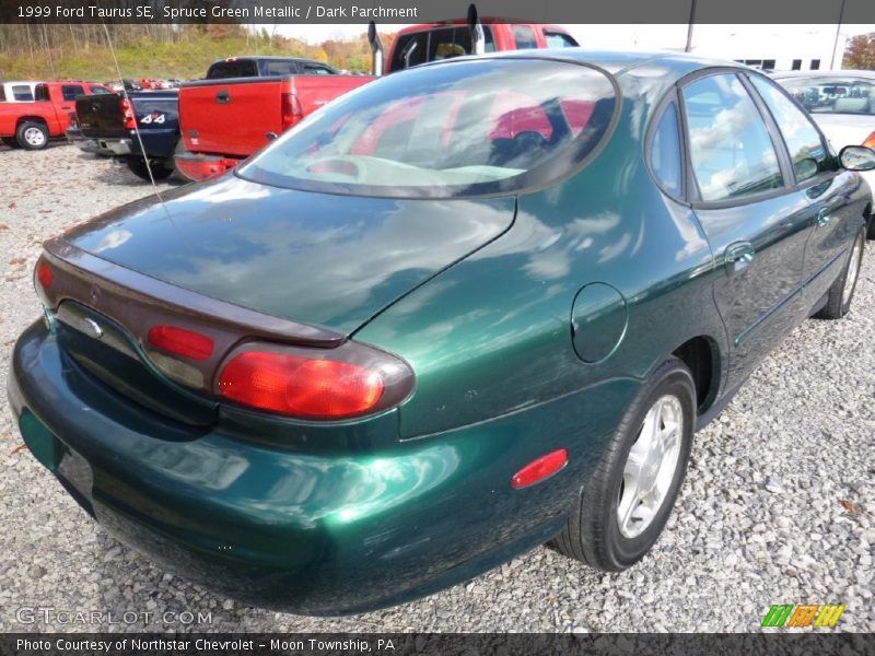 Spruce Green Metallic / Dark Parchment 1999 Ford Taurus SE
