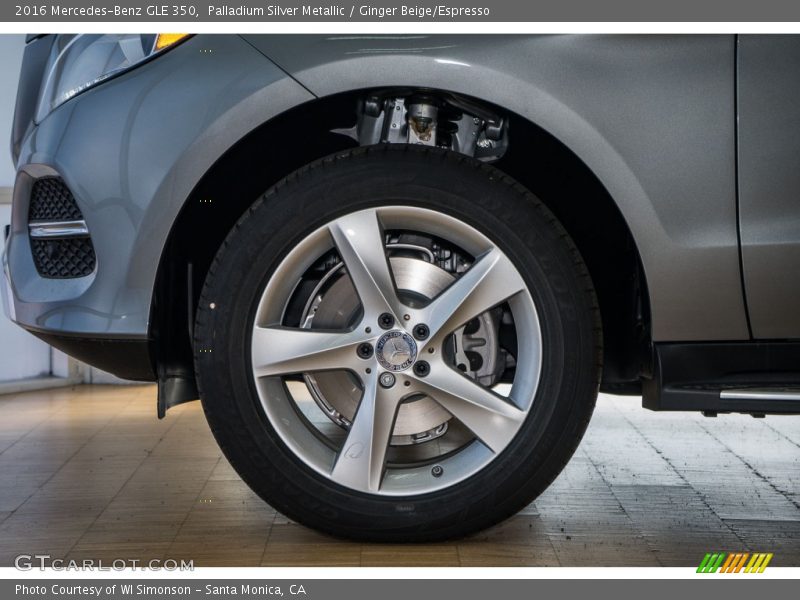 Palladium Silver Metallic / Ginger Beige/Espresso 2016 Mercedes-Benz GLE 350
