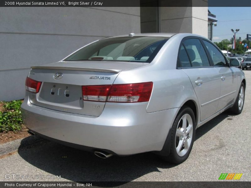 Bright Silver / Gray 2008 Hyundai Sonata Limited V6