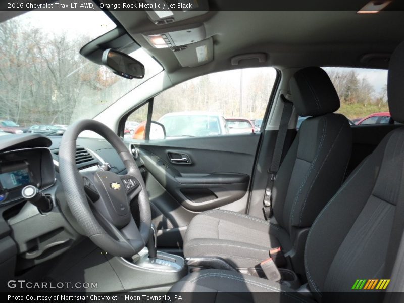 Orange Rock Metallic / Jet Black 2016 Chevrolet Trax LT AWD