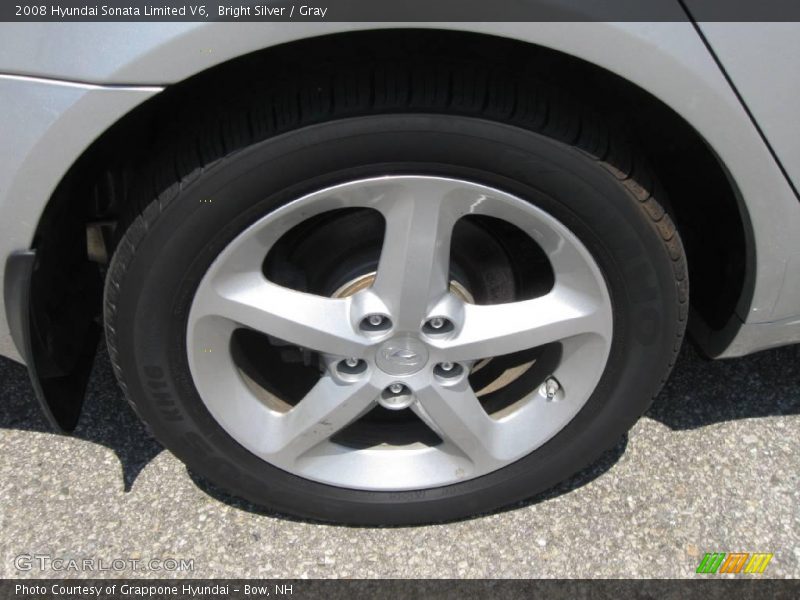 Bright Silver / Gray 2008 Hyundai Sonata Limited V6