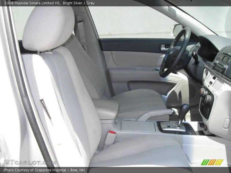 Bright Silver / Gray 2008 Hyundai Sonata Limited V6