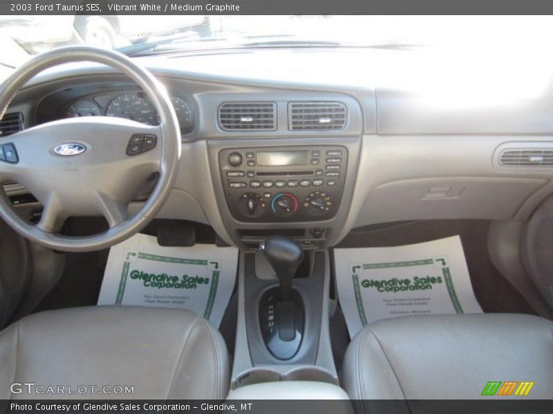 Vibrant White / Medium Graphite 2003 Ford Taurus SES