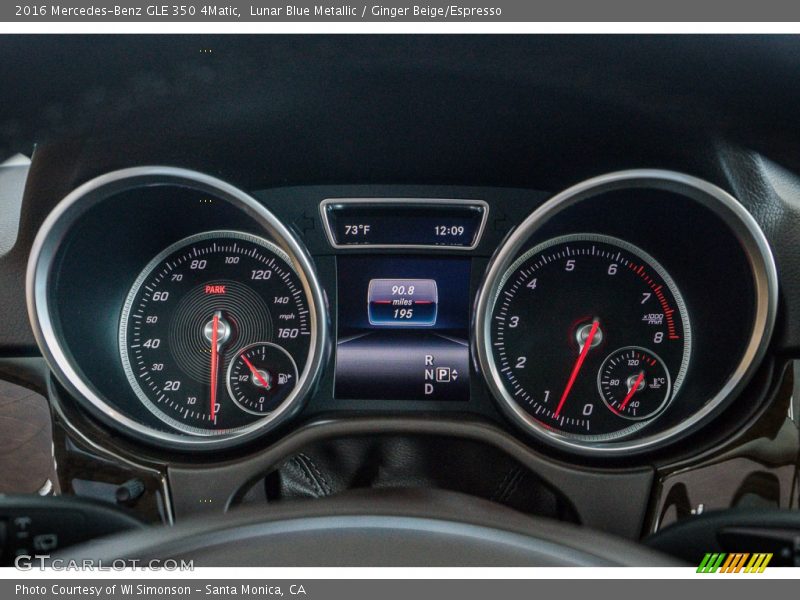  2016 GLE 350 4Matic 350 4Matic Gauges
