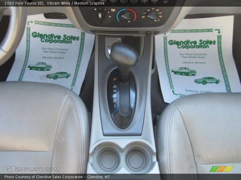 Vibrant White / Medium Graphite 2003 Ford Taurus SES