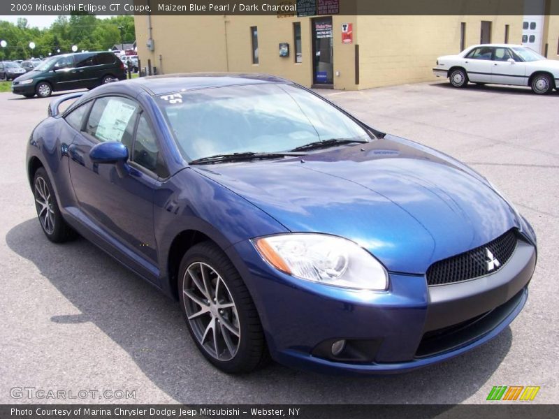 Maizen Blue Pearl / Dark Charcoal 2009 Mitsubishi Eclipse GT Coupe