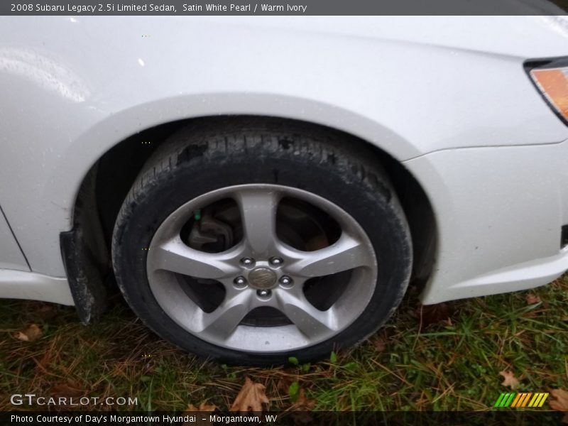 Satin White Pearl / Warm Ivory 2008 Subaru Legacy 2.5i Limited Sedan