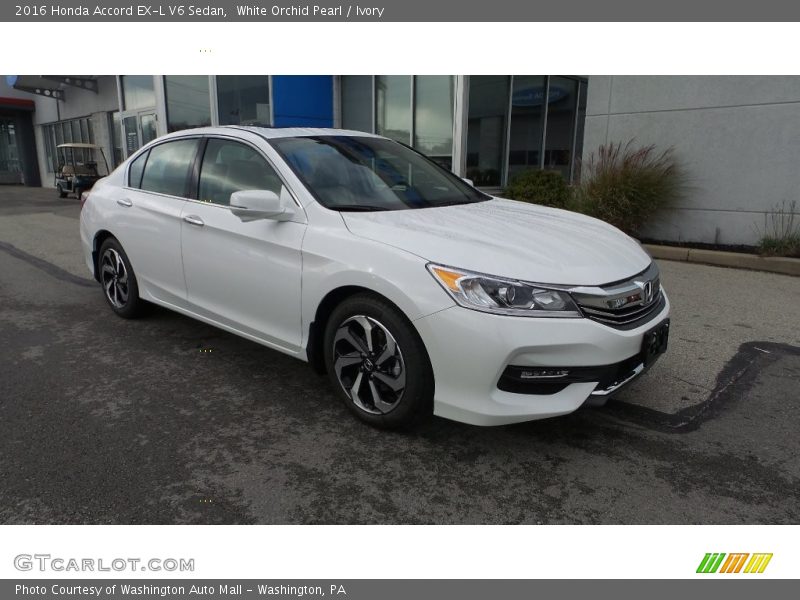 White Orchid Pearl / Ivory 2016 Honda Accord EX-L V6 Sedan