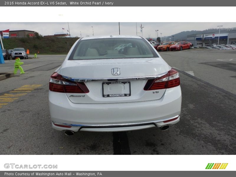 White Orchid Pearl / Ivory 2016 Honda Accord EX-L V6 Sedan