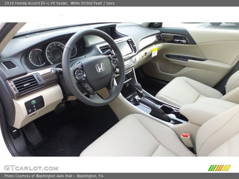 Ivory Interior - 2016 Accord EX-L V6 Sedan 