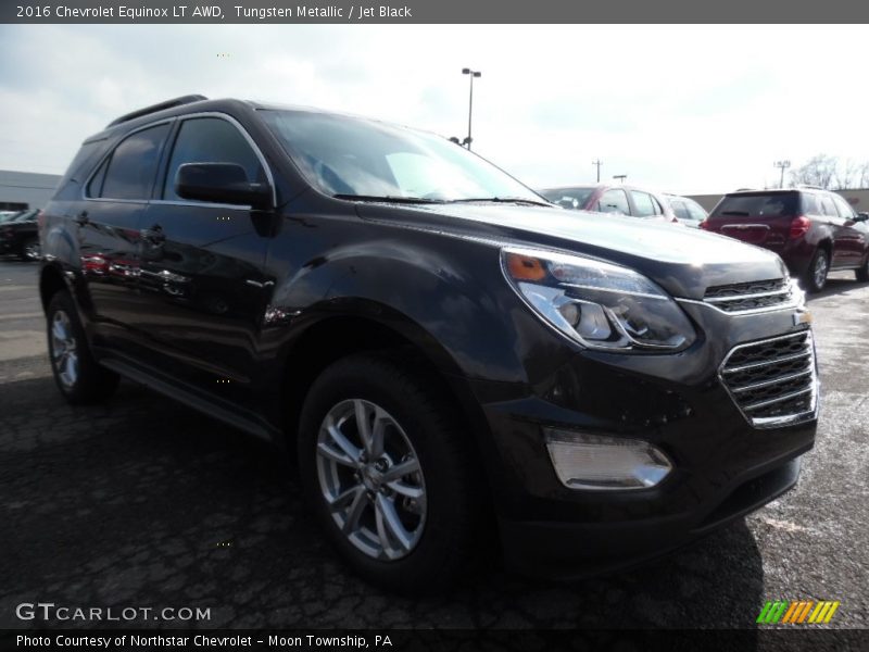 Tungsten Metallic / Jet Black 2016 Chevrolet Equinox LT AWD