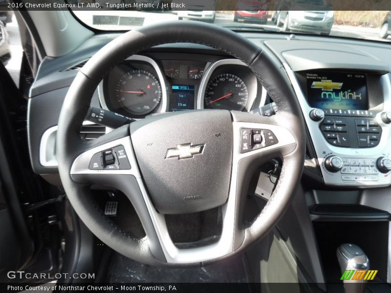 Tungsten Metallic / Jet Black 2016 Chevrolet Equinox LT AWD