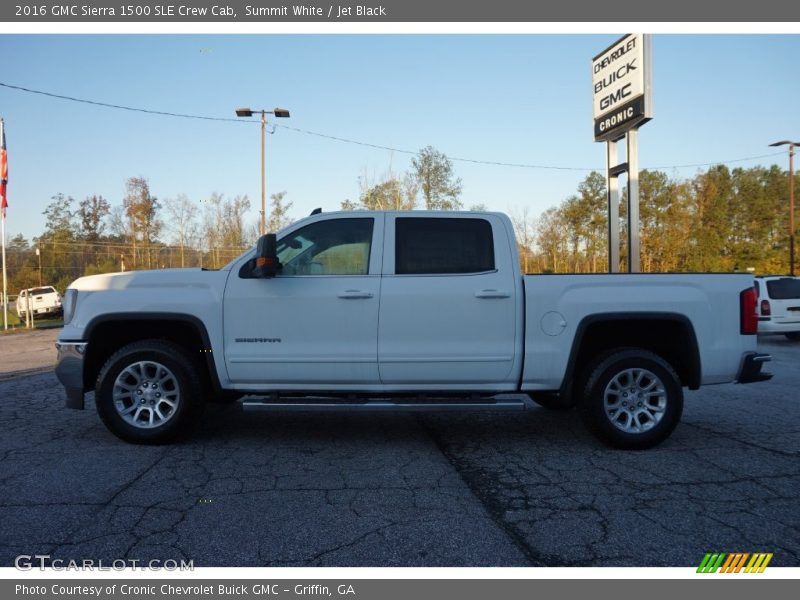 Summit White / Jet Black 2016 GMC Sierra 1500 SLE Crew Cab