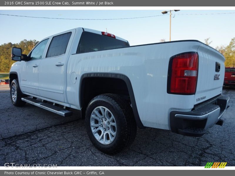 Summit White / Jet Black 2016 GMC Sierra 1500 SLE Crew Cab