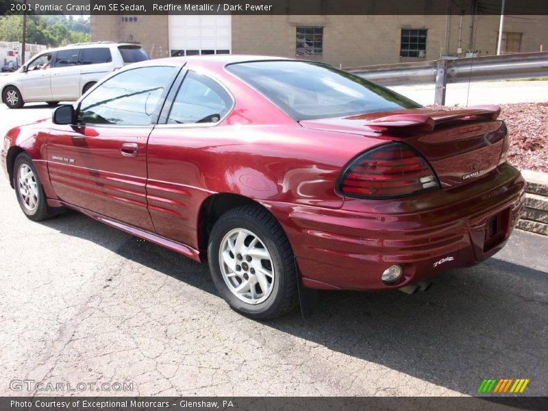 Redfire Metallic / Dark Pewter 2001 Pontiac Grand Am SE Sedan