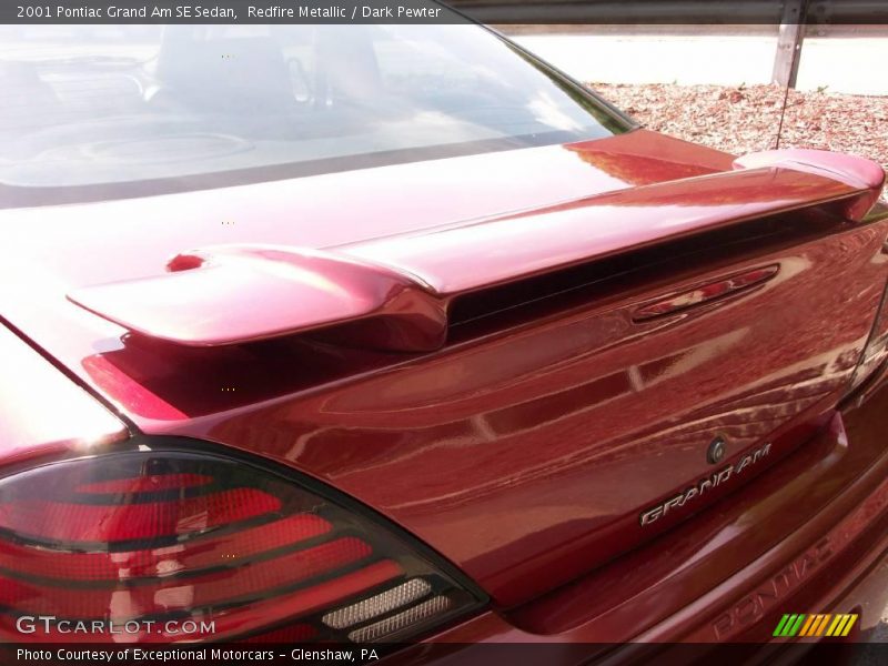 Redfire Metallic / Dark Pewter 2001 Pontiac Grand Am SE Sedan