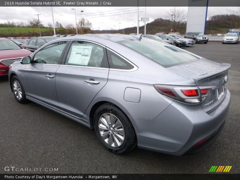 Pewter Gray Metallic / Gray 2016 Hyundai Sonata Hybrid SE