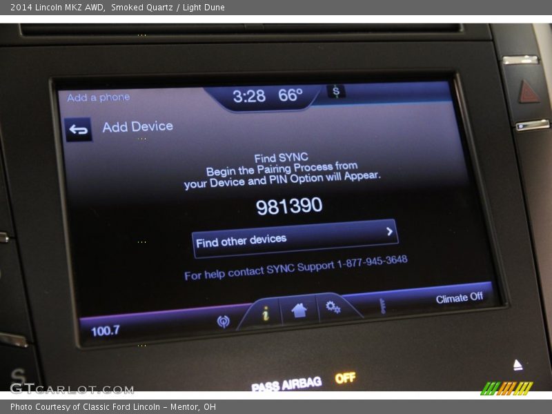 Smoked Quartz / Light Dune 2014 Lincoln MKZ AWD