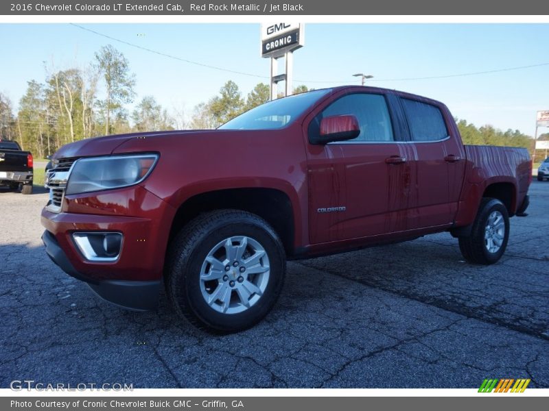 Red Rock Metallic / Jet Black 2016 Chevrolet Colorado LT Extended Cab