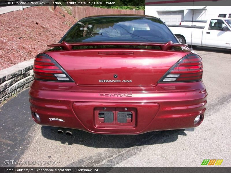 Redfire Metallic / Dark Pewter 2001 Pontiac Grand Am SE Sedan