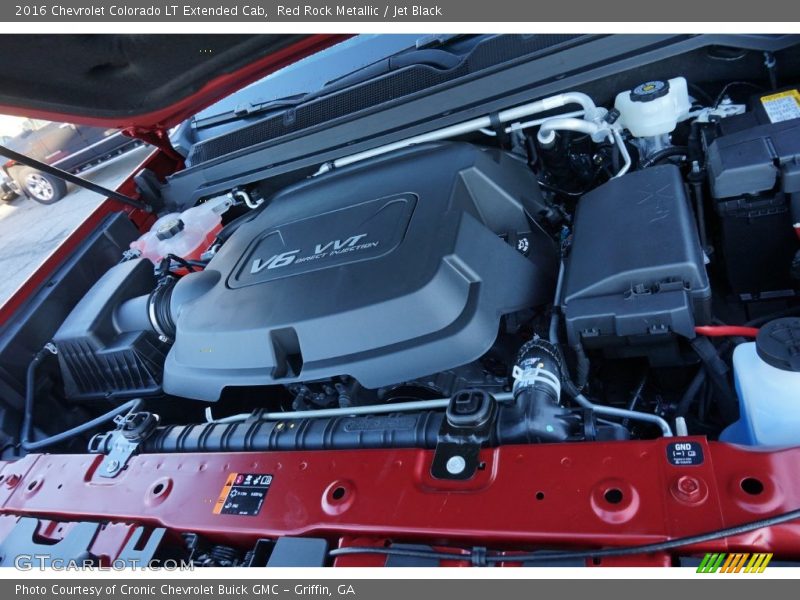 Red Rock Metallic / Jet Black 2016 Chevrolet Colorado LT Extended Cab