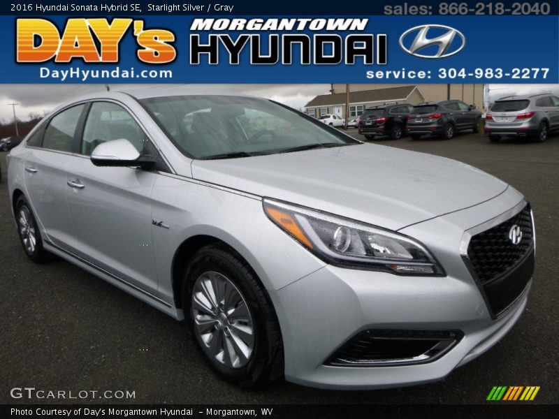 Starlight Silver / Gray 2016 Hyundai Sonata Hybrid SE