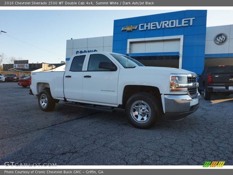 Summit White / Dark Ash/Jet Black 2016 Chevrolet Silverado 1500 WT Double Cab 4x4