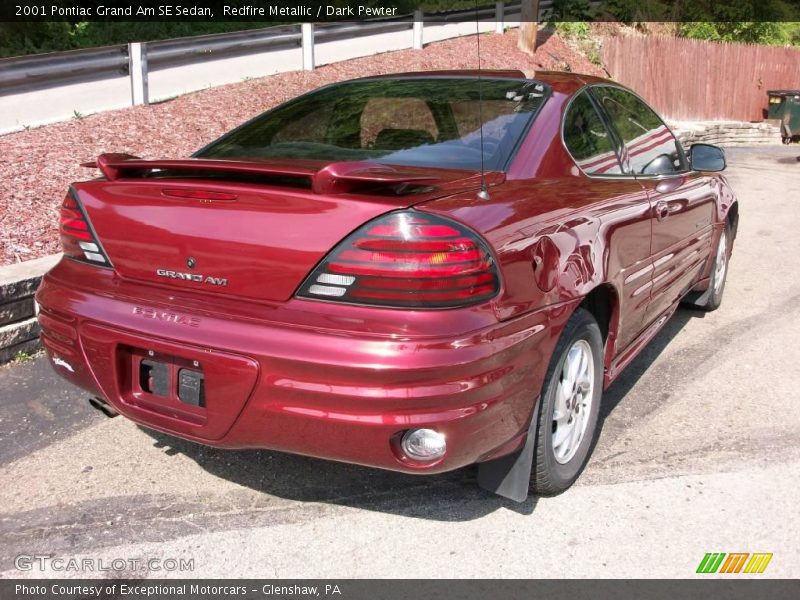 Redfire Metallic / Dark Pewter 2001 Pontiac Grand Am SE Sedan