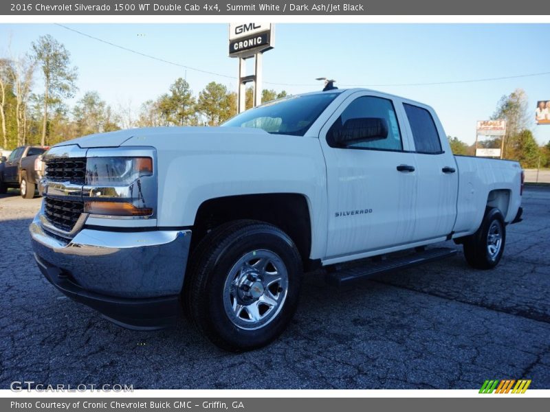 Summit White / Dark Ash/Jet Black 2016 Chevrolet Silverado 1500 WT Double Cab 4x4