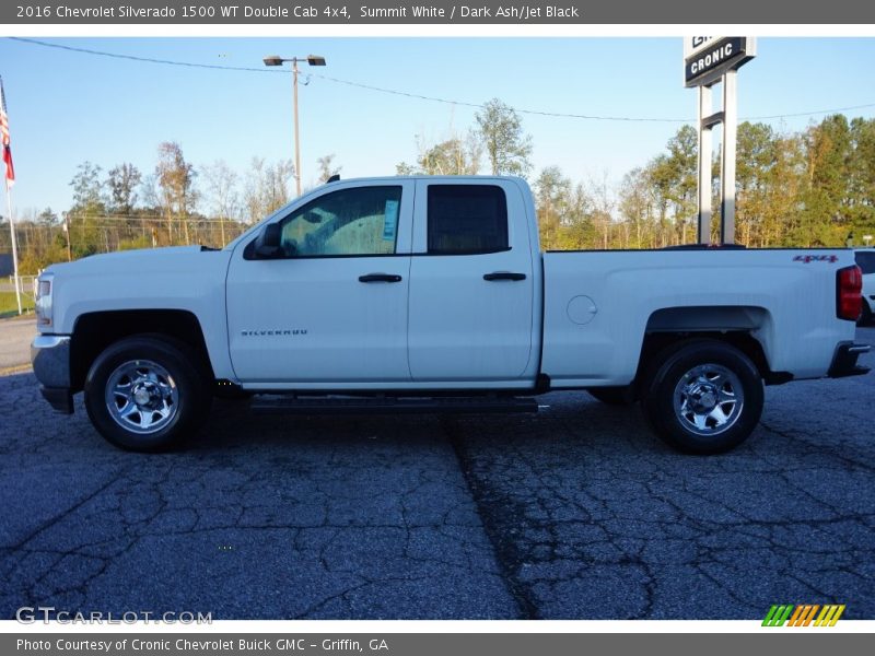 Summit White / Dark Ash/Jet Black 2016 Chevrolet Silverado 1500 WT Double Cab 4x4