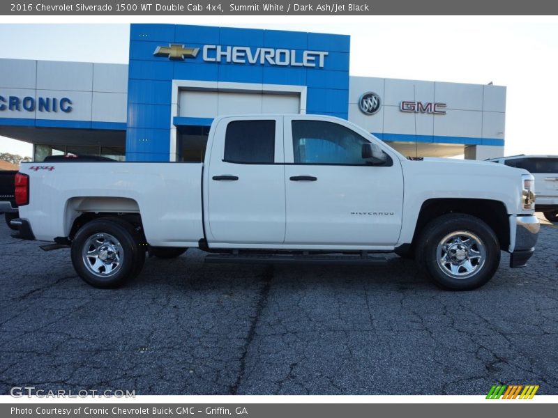 Summit White / Dark Ash/Jet Black 2016 Chevrolet Silverado 1500 WT Double Cab 4x4