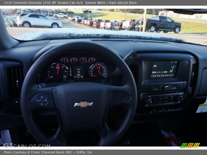 Summit White / Dark Ash/Jet Black 2016 Chevrolet Silverado 1500 WT Double Cab 4x4