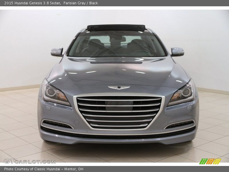 Parisian Gray / Black 2015 Hyundai Genesis 3.8 Sedan