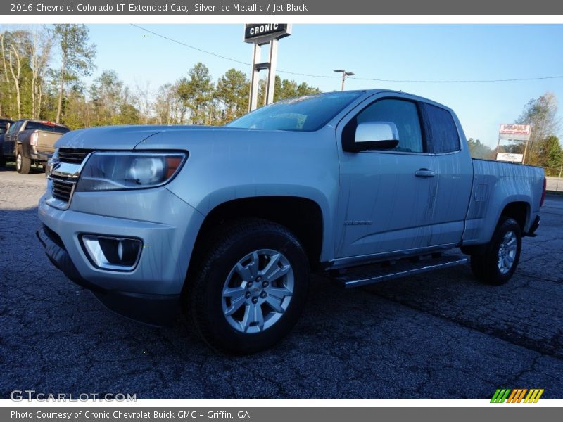 Silver Ice Metallic / Jet Black 2016 Chevrolet Colorado LT Extended Cab