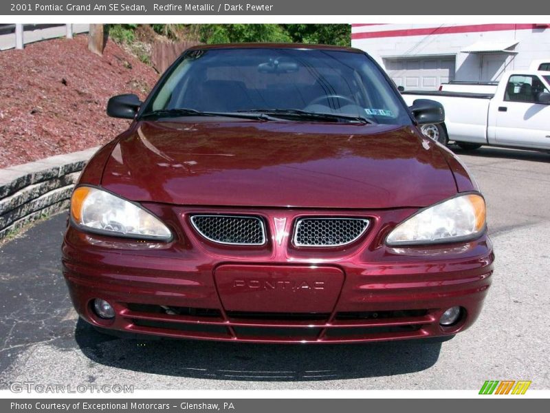 Redfire Metallic / Dark Pewter 2001 Pontiac Grand Am SE Sedan