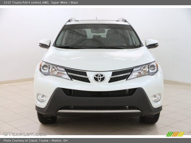 Super White / Black 2015 Toyota RAV4 Limited AWD