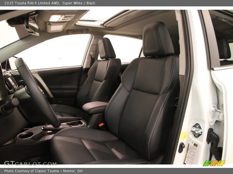 Super White / Black 2015 Toyota RAV4 Limited AWD