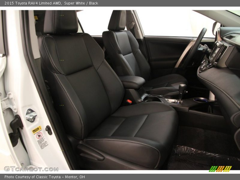 Super White / Black 2015 Toyota RAV4 Limited AWD