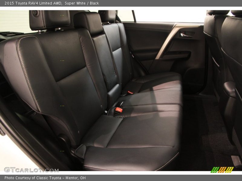 Super White / Black 2015 Toyota RAV4 Limited AWD